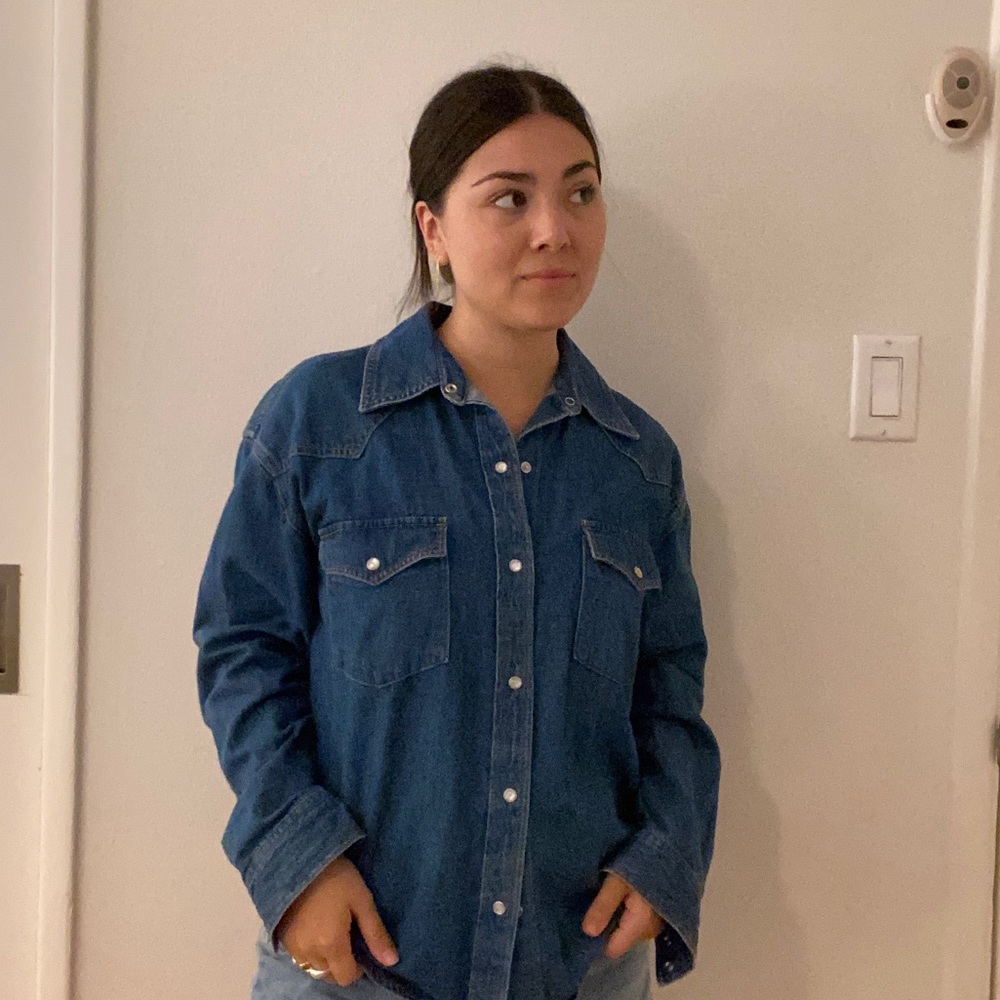 Aritzia Western Denim Shirt